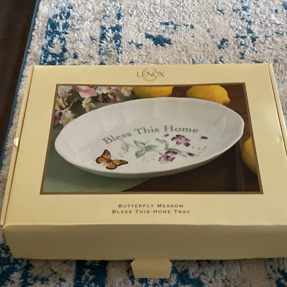 Lenox Butterfly Meadow Tray Original Packing & Box - Picture 6 of 8
